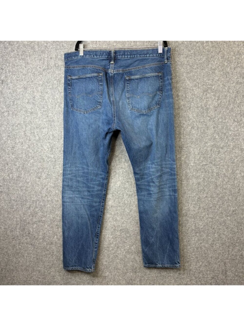 American Eagle Mens 36 x 30 Jeans Straight Fit Organic Cotton Blue Denim - Picture 5 of 6